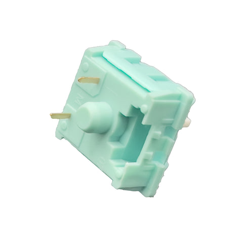 Onderzijde van de KTT Mint switch met 5-pins configuratie en mintkleurige behuizing
